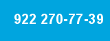 922 270-77-39